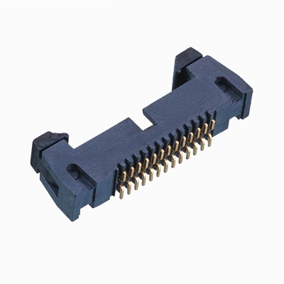 1.27mm box header with latches vertical top entry SMT type connector