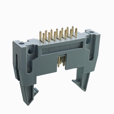 2.54mm box header with latches vertical top entry DIP type connector