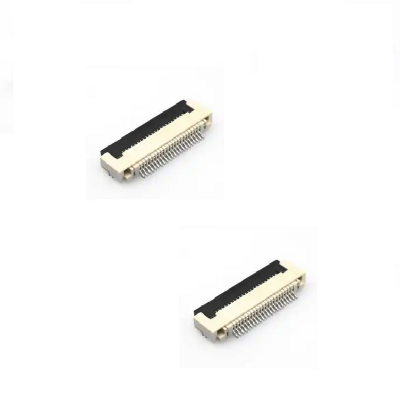 1.00mm Pitch  Bottow Right Angle Side Entry ZIF SMT flip-type FPC/FFC Connectors